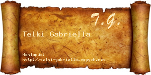 Telki Gabriella névjegykártya