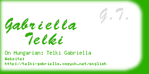 gabriella telki business card